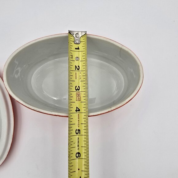 Vintage Ceramic Oval Serving Dish MCM Style 1950s Covered Bowl Good Condition - Picture 13 of 13